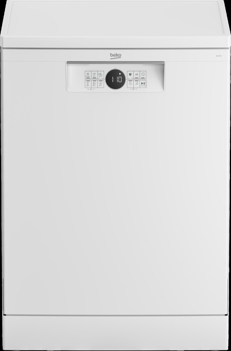 Lave-vaisselle pose libre Beko BDFN26441W bPRO 500 – 14 couverts, SelfDry, Blanc