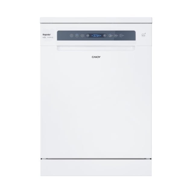 Lave-vaisselle pose libre Candy Rapidò CF 6B4F0W – 16 couverts, 44 dB, Wi-Fi, Blanc